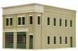 Two-Bay Fire Station -- Kit - 8 x 4-7/8 x 5-1/2"  20.3 x 12.4 x 14cm-1