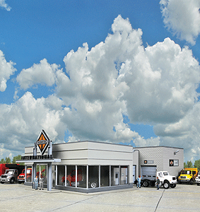 International Truck Dealership -- Kit - 8-7/8 x 12-1/4 x 3-7/8"  22 x 31.1 x 9.3cm-1