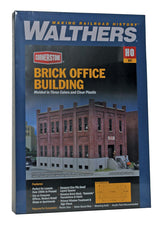 Brick Office Building -- Kit - 7-11/16 x 5-1/4 x 5"  19.5 x 13.3 x 12.7cm-4