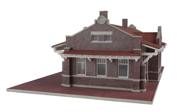 Brick Mission-Style Santa Fe Depot -- Kit - 11-5/16 x 6-7/16 x 3-3/4"  28.7 x 16.3 x 9.5cm-3
