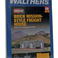 Brick Mission-Style Santa Fe Freight House -- Kit - 9-1/2 x 6-1/2 x 2-1/2"  24.1 x 16.5 x 6.3cm