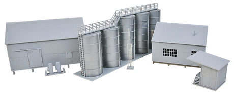 Trackside Oil Dealer with Storage Tanks -- Kit-3