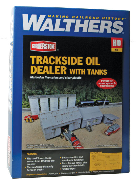 Trackside Oil Dealer with Storage Tanks -- Kit-5