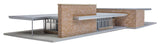 Modern Brick Santa Fe Station -- Kit - 21-13/16 x 8-1/16 x 3"  55.5 x 20.4 x 7.6cm-3