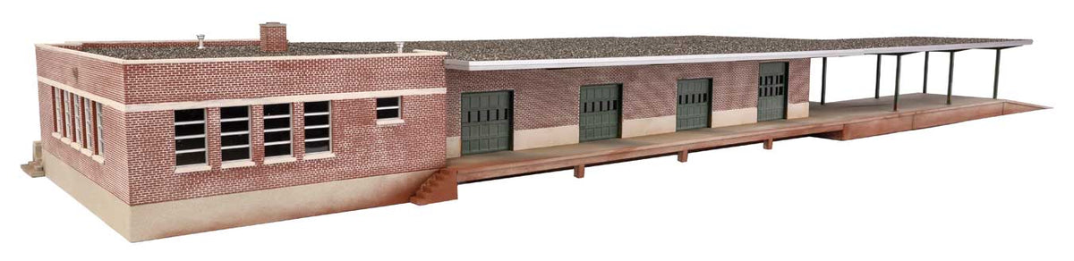 Mid-Century Modern Freight Station -- Kit - 27-3/4 x 8-1/2 x 2-3/4"  70.5 x 21.5 x 6.9cm-2