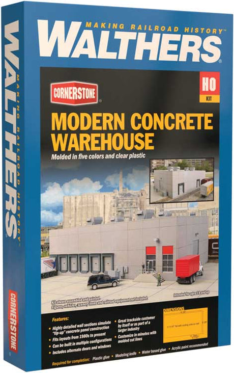 Modern Concrete Warehouse -- Kit - 16-5/8 x 9-1/8 x 5-11/16"  42.2 x 23.1 x 14.4cm-3