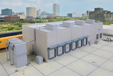 Modern Cold Storage Warehouse -- Kit - Main building: 20-1/2 x 9-1/8 x 5-1/4"  52 x 23.1 x 13.3cm-1