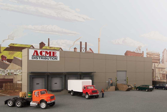 Modern Concrete Warehouse Background Building -- Kit - Each: 16-5/8 x 1-3/4 x 4-1/2"  42.2 x 4.4 x 11.4cm-1