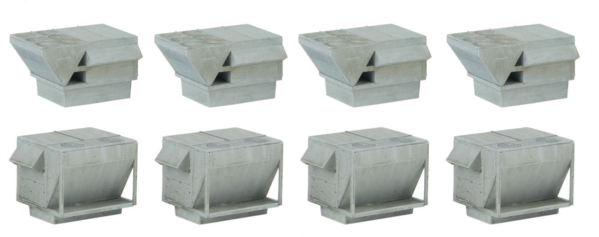 HVAC Units -- Kit - 4 Each of 2 Styles of Rooftop Air Conditioners-1