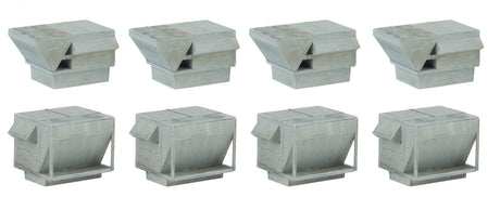 HVAC Units -- Kit - 4 Each of 2 Styles of Rooftop Air Conditioners-1