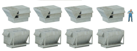 HVAC Units -- Kit - 4 Each of 2 Styles of Rooftop Air Conditioners-2