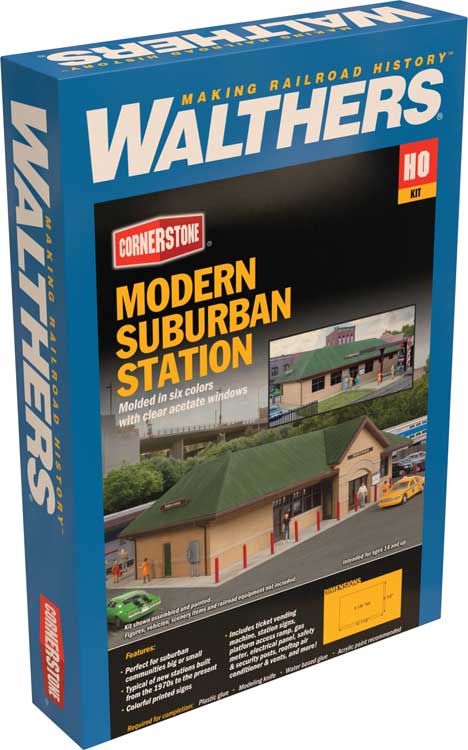 Modern Suburban Station -- Kit - 10-7/16 x 6-1/2 x 3-1/8"  26.5 x 16.5 x 7.9cm-4