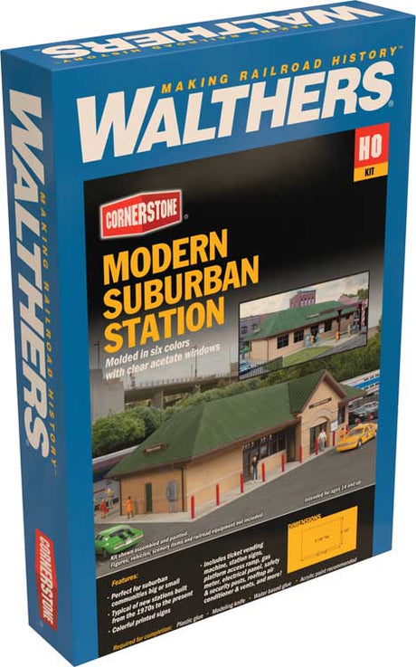 Modern Suburban Station -- Kit - 10-7/16 x 6-1/2 x 3-1/8"  26.5 x 16.5 x 7.9cm-4