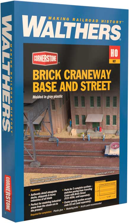 Brick Craneway Base and Street 3-Pack -- Kit - Each Section: 12-5/8 x 5-1/2"  32 x 13.9cm-3