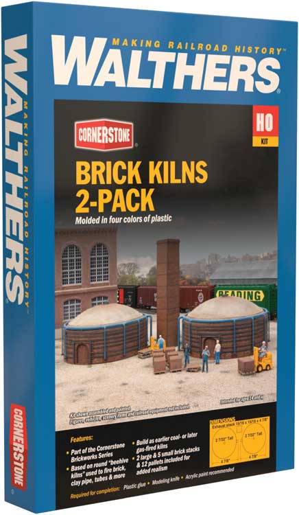 Brick Kilns 2-Pack -- Kit - Each 4-7/8 x 2-7/32"  12.4 x 5.6cm-3