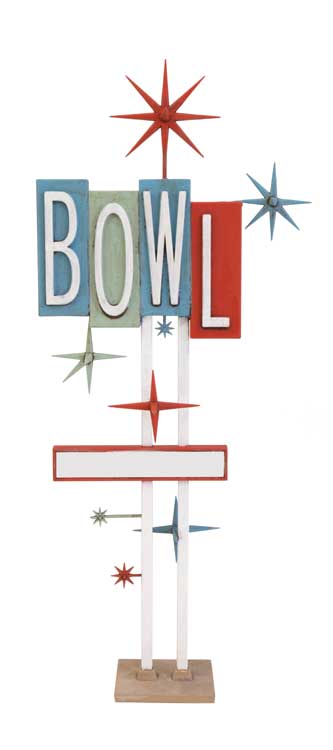 Vintage Bowling Alley -- Kit - 12-3/8 x 7-7/16 x 3"  31.4 x 18.8 x 7.6cm-8