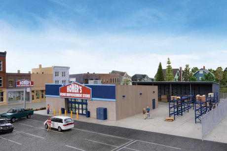 Hardware and Lumber Store -- Kit - Main Building: 8-7/8 x 9-15/16 x 2-13/16" 22.5 x 25.2 x 7.1cm-1