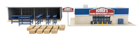 Hardware and Lumber Store -- Kit - Main Building: 8-7/8 x 9-15/16 x 2-13/16" 22.5 x 25.2 x 7.1cm-2