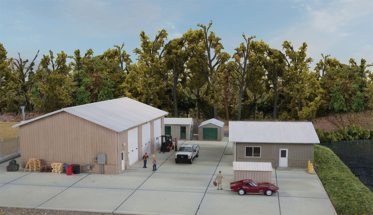 Vehicle Maintenance Facility -- Kit - Set of five buildings-1