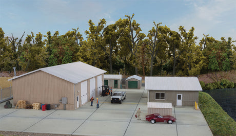Vehicle Maintenance Facility -- Kit - Set of five buildings-1