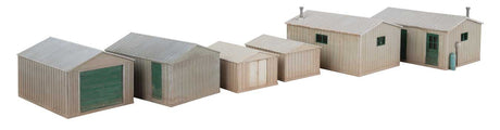 Metal Yard Shed -- Kit - Set of 2 each of 3 styles-2
