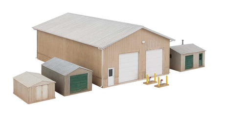 Pole Barn and Sheds -- Kit - Set of Four Buildings-2