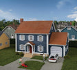 Colonial House -- Kit - 6-3/4 x 5 x 4-3/4"  17.1 x 12.7 x 12cm-1