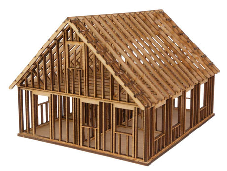 House Under Construction -- Kit - 3-13/32 x 4-13/32 x 2-25/32"  8.6 x 11.1 x 7cm-2