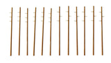 Intermediate Height Utility Poles (Wood) pkg(12) -- Kit - Each 6-1/4"  17.5cm; Scale Height: 45'  13.7m-2