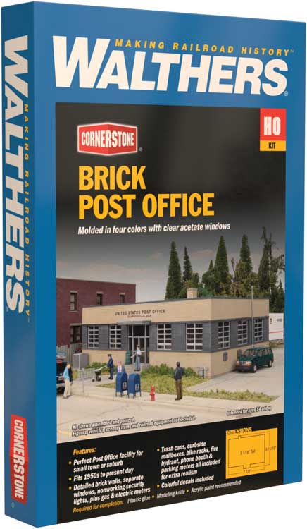 Brick Post Office -- Kit - 7-7/8 x 5-11/16 x 3-1/16"  20 x 14.4 x 7.7cm-7