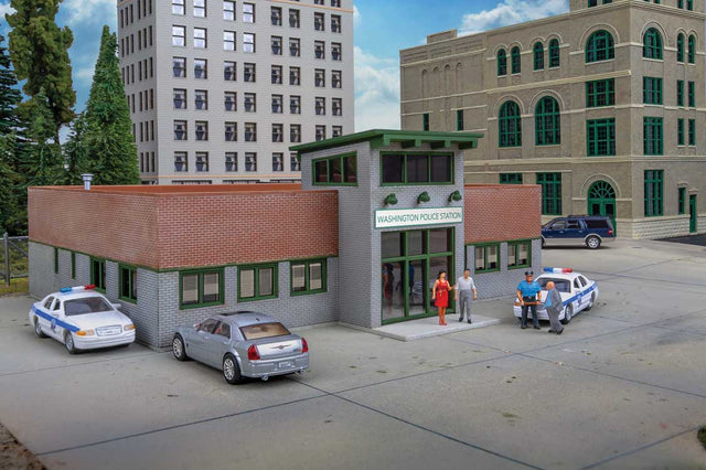 Modern Police Station -- Kit - 8 x 7-5/8 x 3"  20.3 x 19.3 x 7.6cm-2