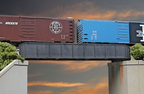 50' Single-Track Railroad Through Girder Bridge -- Kit - 6-15/16 x 2-3/8 x 1-3/32"  17.6 x 6 x 2.7cm-1