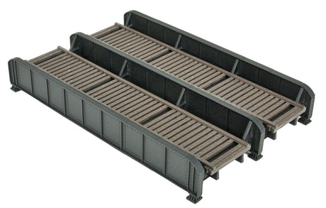 50' Single-Track Railroad Through Girder Bridge -- Kit - 6-15/16 x 2-3/8 x 1-3/32"  17.6 x 6 x 2.7cm-4