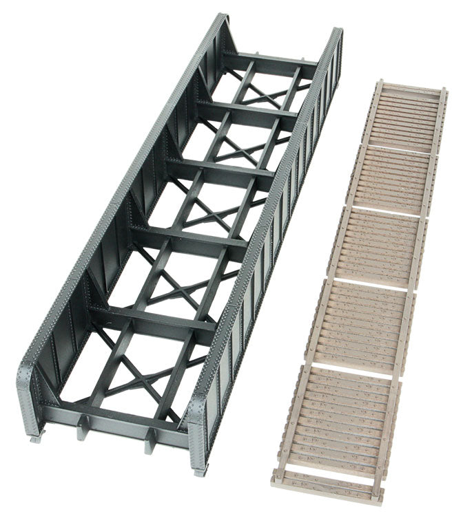 70' Single-Track Railroad Through Girder Bridge -- Kit - 9-3/4 x 2-3/8 x 1-5/16"  24.7 x 6 x 3.3cm-2