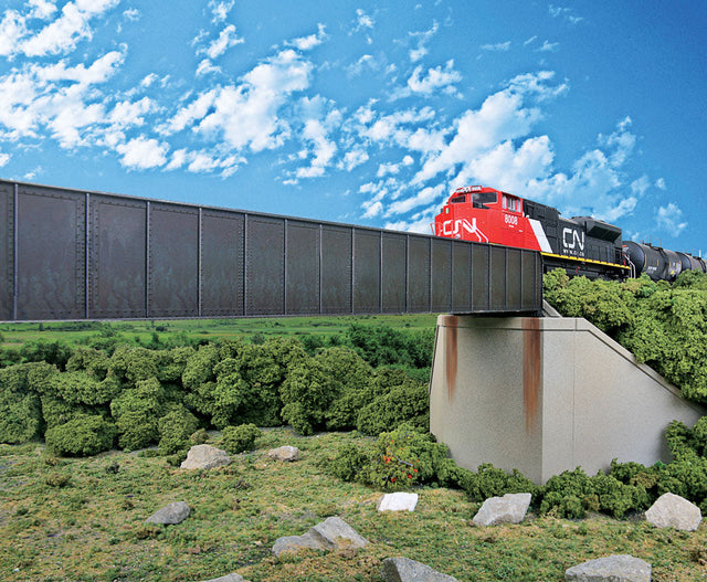 90' Single-Track Railroad Through Girder Bridge -- Kit - 12-1/2 x 2-3/8 x 1-1/2"  31.7 x 6 x 3.8cm-1