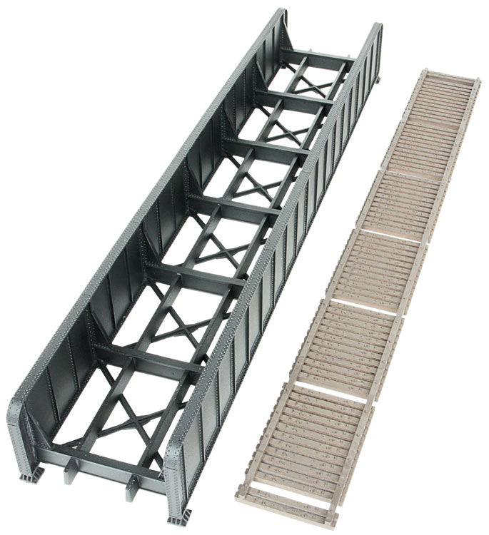 90' Single-Track Railroad Through Girder Bridge -- Kit - 12-1/2 x 2-3/8 x 1-1/2"  31.7 x 6 x 3.8cm-2