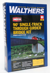 90' Single-Track Railroad Through Girder Bridge -- Kit - 12-1/2 x 2-3/8 x 1-1/2"  31.7 x 6 x 3.8cm-5
