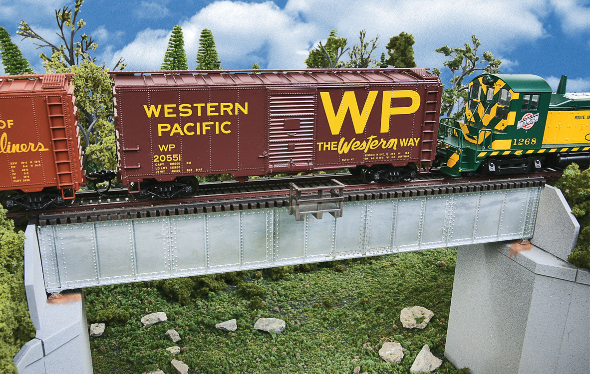 70' Single-Track Railroad Deck Girder Bridge -- Kit - 9-5/8 x 1-3/8 x 1-1/2"  24.4 x 3.5 x 3.8cm-1
