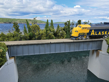 90' Single-Track Railroad Deck Girder Bridge -- Kit - 12-7/16 x 1-3/16 x 1-3/16"  31.5 x 3.0 x 3.0cm-1