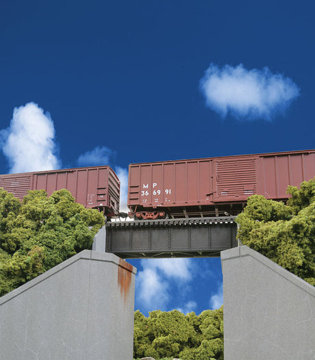 30' Single Track Railroad Deck Girder Bridge -- Low Level Kit - 4-1/8 x 1-3/8 x 1-1/8"  10.4 x 3.4 x 2.8cm-1