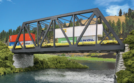 Modernized Double-Track Railroad Truss Bridge -- Kit - 15 x 5 x 4-1/2"  38.1 x 12.7 x 11.4cm-1