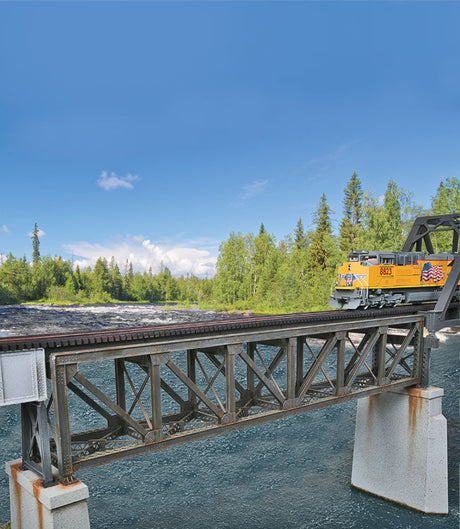 109' Single-Track Pratt Deck Truss Railroad Bridge -- Kit - 15 x 2-5/8 x 3-1/8"  38.1 x 6.6 x 7.9cm-1