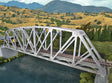 Arched Pratt Truss Railroad Bridge -- Single-Track - Kit - 23 x 3-1/16 x 5-1/4"  58.4 x 7.8 x 13.3cm-1