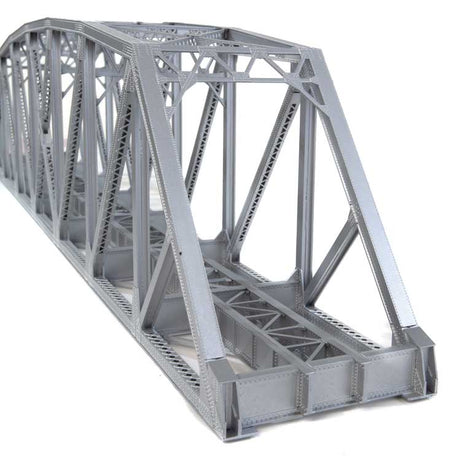 Arched Pratt Truss Railroad Bridge -- Single-Track - Kit - 23 x 3-1/16 x 5-1/4"  58.4 x 7.8 x 13.3cm-4