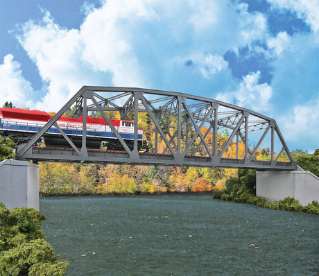 Arched Pratt Truss Railroad Bridge -- Double-Track Kit - 23 x 5 x 5-1/4"  58.4 x 12.7 x 13.3cm-1