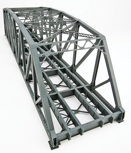 Arched Pratt Truss Railroad Bridge -- Double-Track Kit - 23 x 5 x 5-1/4"  58.4 x 12.7 x 13.3cm-2