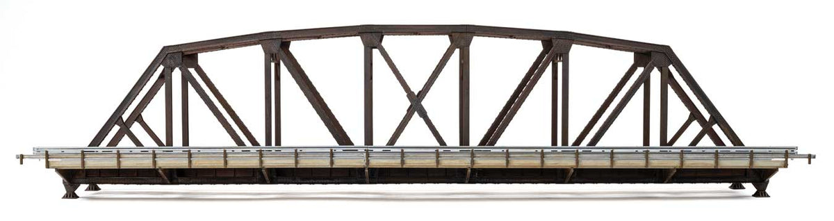 Truss Railroad Bridge with Roadway -- Kit-4