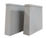 Double-Track Railroad Bridge Concrete Pier 2-Pack -- Kit 5-7/16 x 1-1/4 x 5-1/8"  13.8 x 3.1 x 13cm-2
