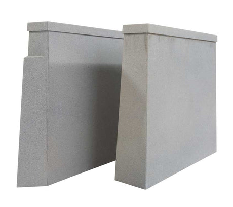 Double-Track Railroad Bridge Concrete Pier 2-Pack -- Kit 5-7/16 x 1-1/4 x 5-1/8"  13.8 x 3.1 x 13cm-3