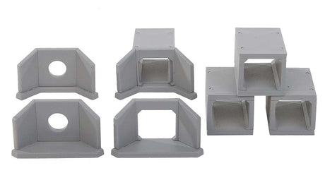 Concrete Culverts pkg(4) -- Kit - 1-1/2 x 1/2 x 13/16"  3.8 x 1.2 x 2cm-2